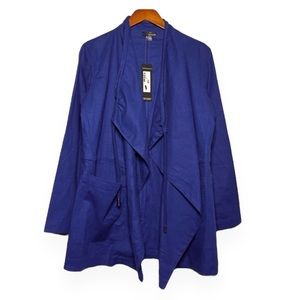 100% Linen Open Cardigan Jacket